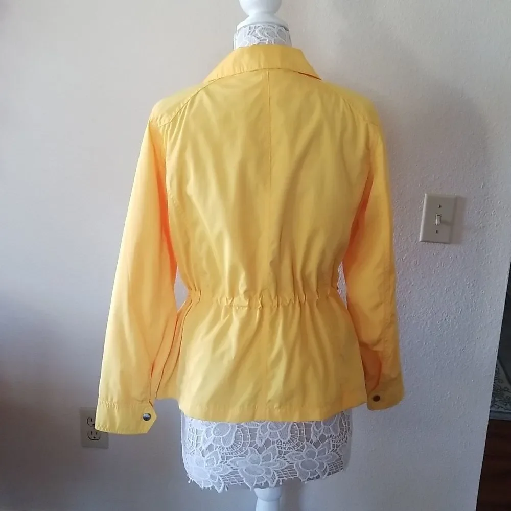 Coldwater Creek Bright Yellow Lightweight Jacket Gorpcore Size Medium